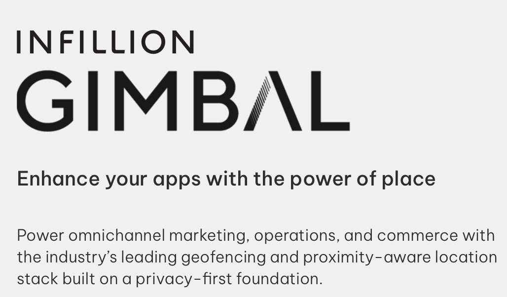 Infillion Gimbal location technology fulfilled by WSA Distributing San Diego 3PL